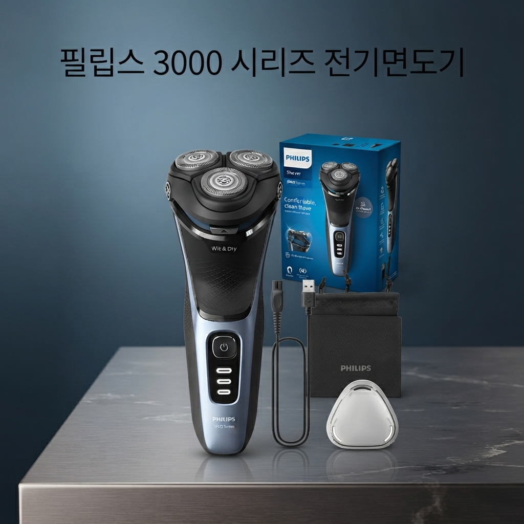 필립스 3000 시리즈 저자극 전기면도기 S3243 할인정보 제품 이미지