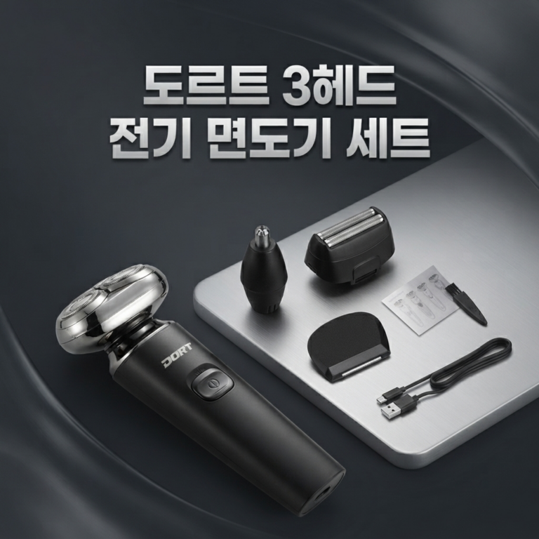 도르트 3헤드 멀티 가성비 전기 면도기 세트 DMS7