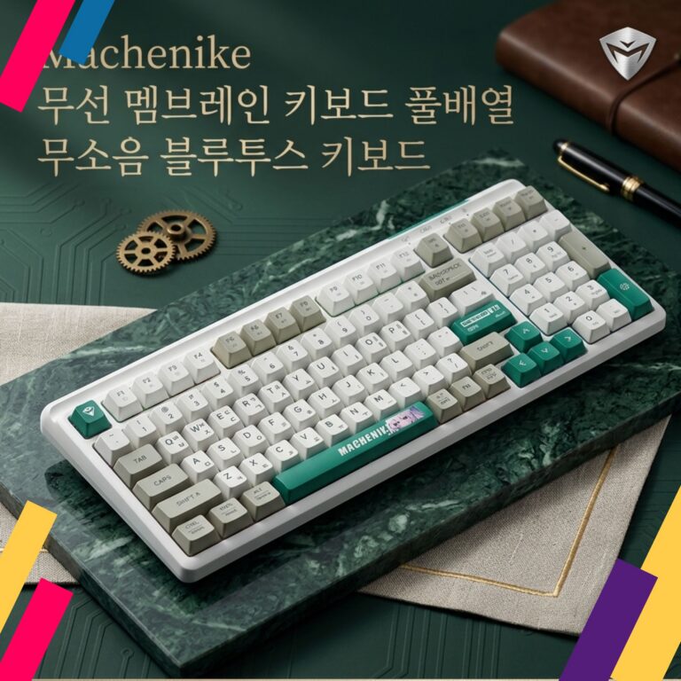 5만원 이하 가성비 기계식 키보드 선택 기준 마체니케 K12 무선 멤브레인 키보드 추천 저소음 풀배열 블루투스 스펙 총정리 MACHENIKE-K12
