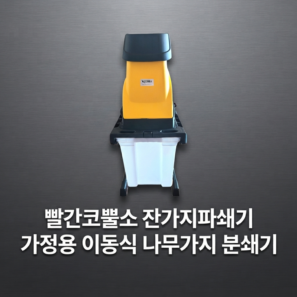 가정용 이동식 나무가지 분쇄기 빨간코뿔소 잔가지파쇄기 R-R-RVt-MDS-ZJ02K 제품 이미지