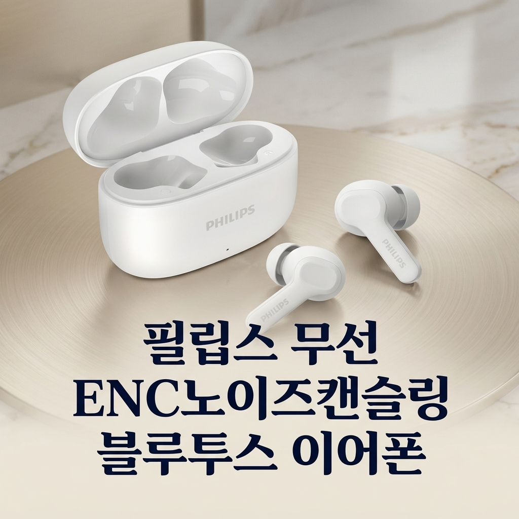 필립스 무선 ENC노이즈캔슬링 블루투스 이어폰 TAT1109 제품 이미지