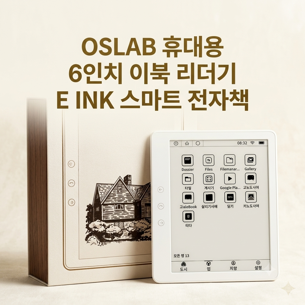 E-book 이북 리더기 OSLAB 휴대용 6인치 이북 리더기 E INK 스마트 전자책 OSLEbook Reader 제품 이미지