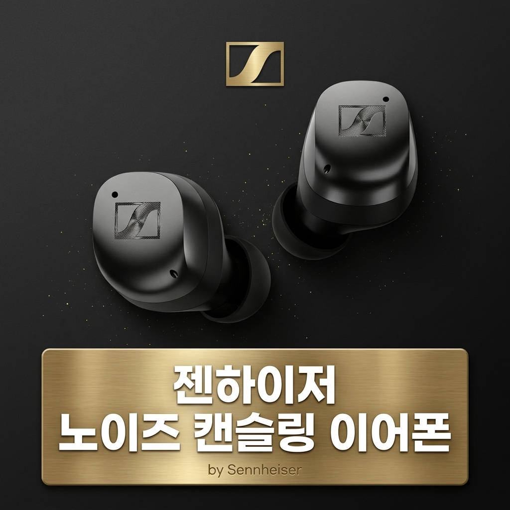 노이즈캔슬링 무선 이어폰 젠하이저 노이즈캔슬링 블루투스 MTW4 (Momentum True Wireless 4) 제품 이미지