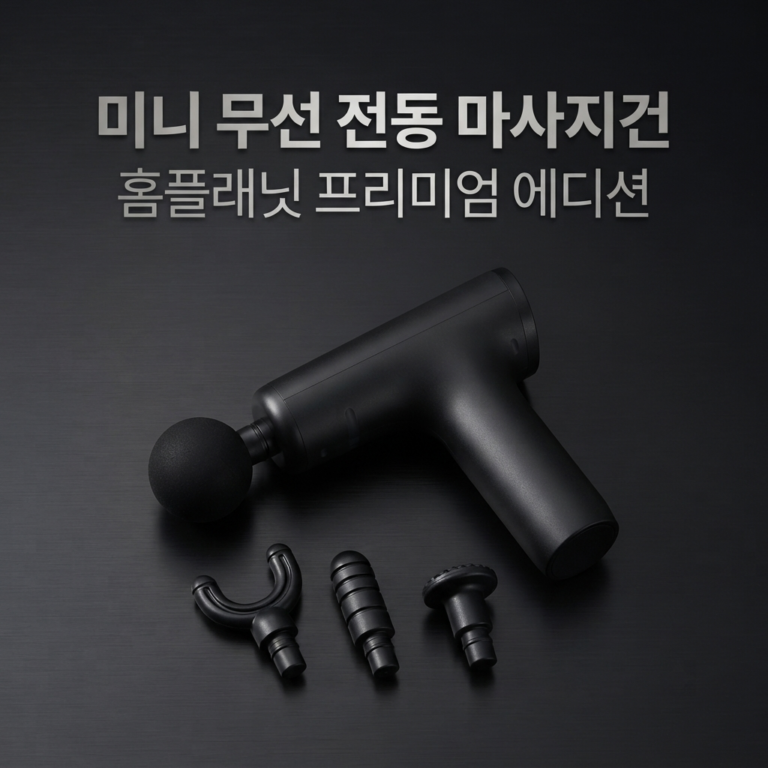 미니 마사지건 추천 홈플래닛 전동 LC-001 블랙