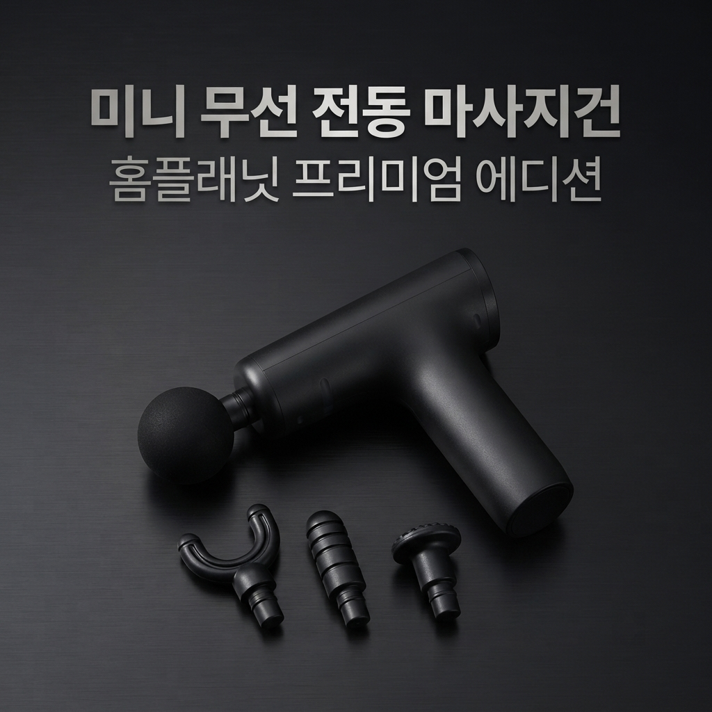미니 마사지건 추천 홈플래닛 전동 LC-001 블랙 제품 이미지