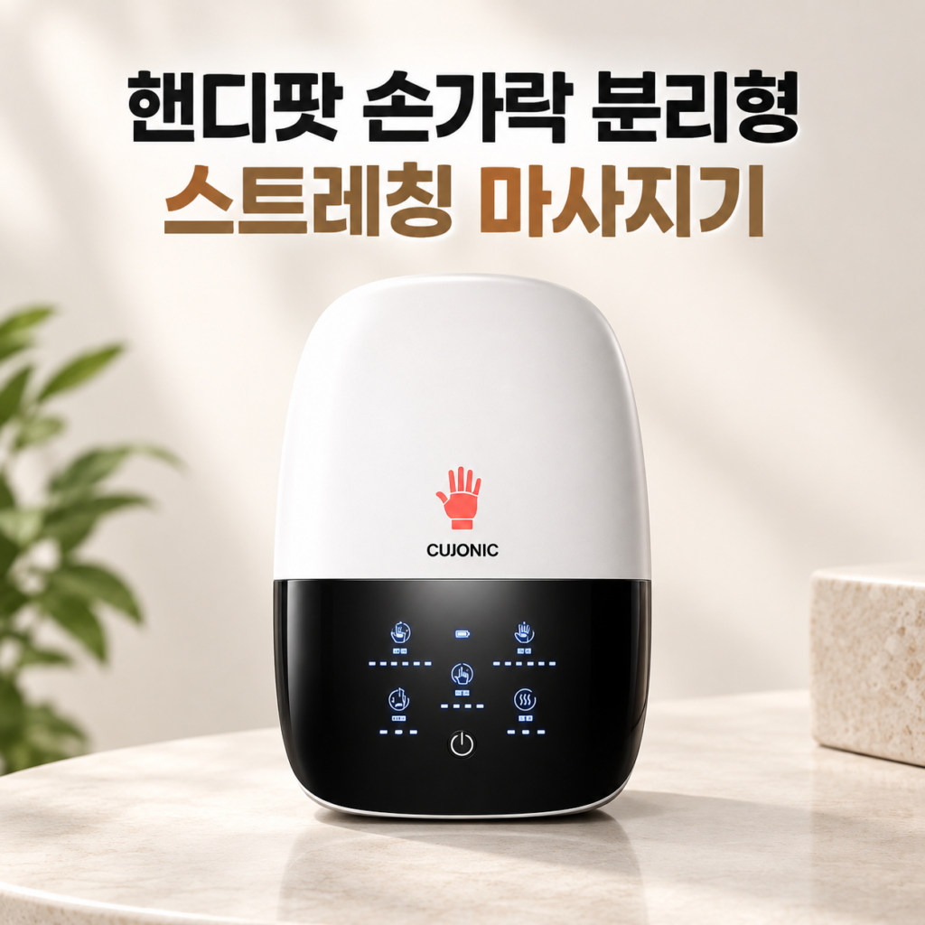 큐오닉 핸디팟 손가락 분리형 스트레칭 마사지기 온열 손 손목 마사지 기계 HandyPod Max (SML-003) 제품 이미지