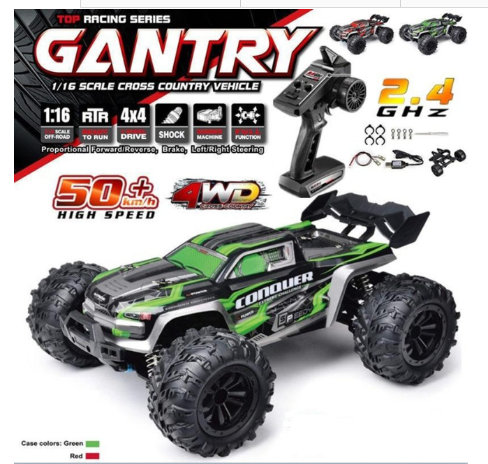 일씨카 SCY-16102-RC50 Rc카 오프로드 4WD LED 조명 50KM 고속 몬스터 트럭 트러기