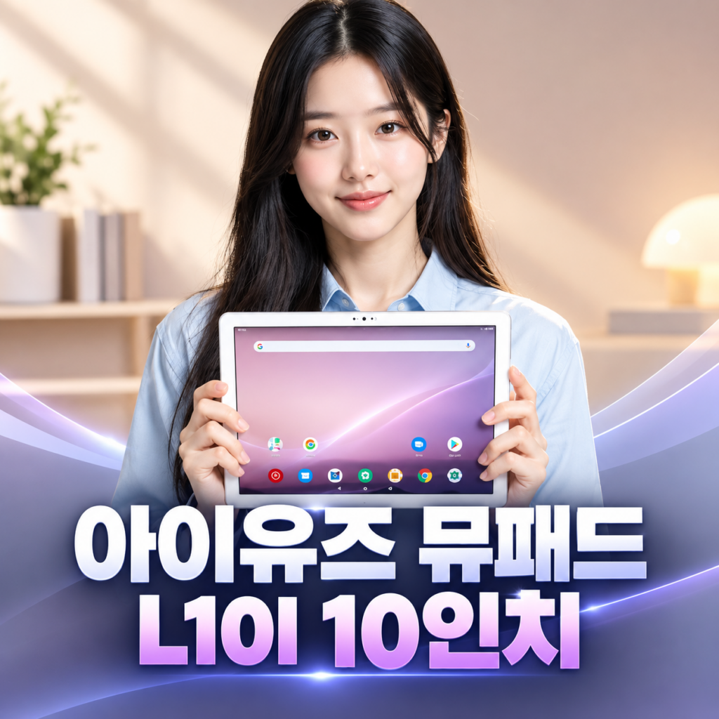 10인치 테블릿 아이뮤즈 뮤패드 L101 유튜브서핑 동영상 시청및 인강용 가성비 추천 제품 이미지