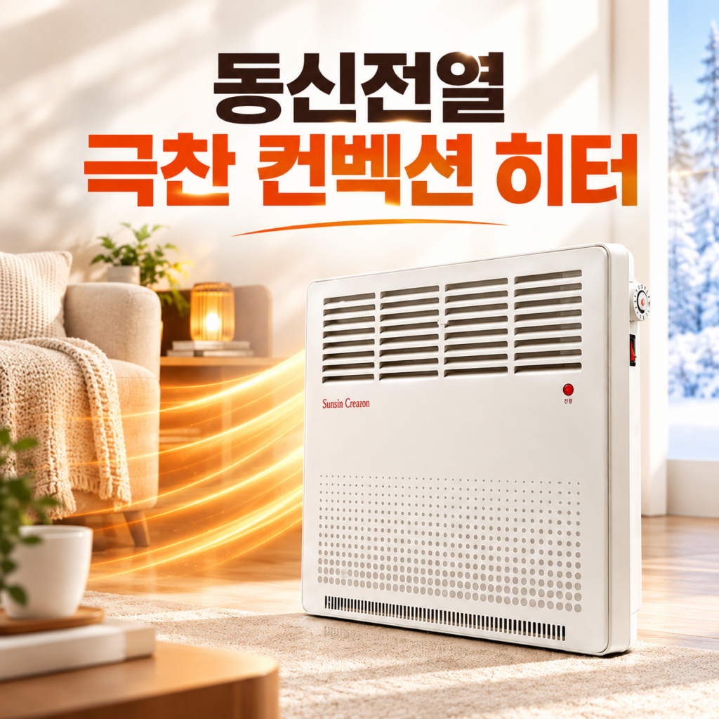 국산 컨벡션 히터 스탠드 벽걸이 겸용 동신전열 DS-SUN-CV200 제품 이미지