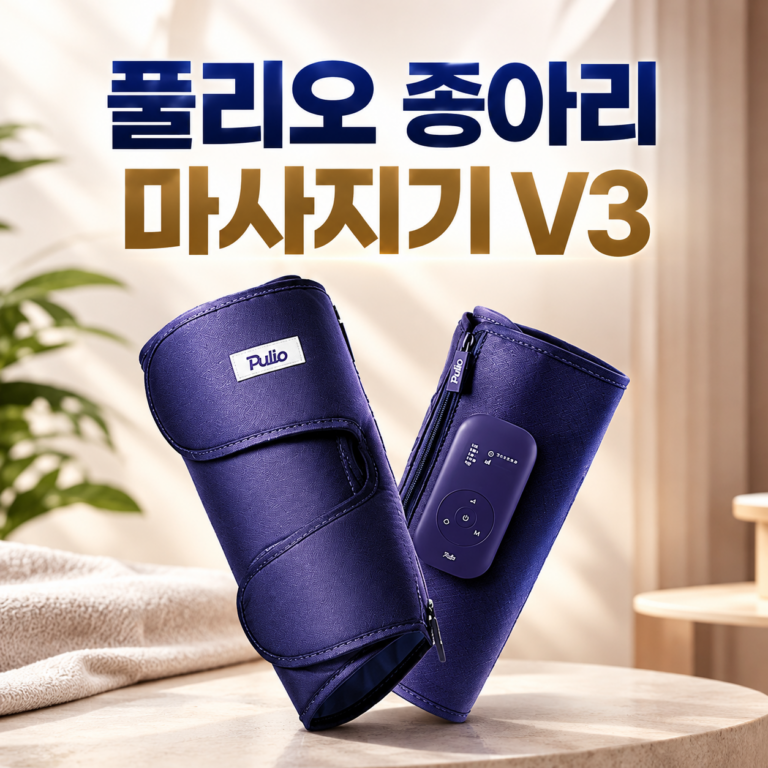 풀리오 종아리 마사지기 V3 블랙 P006